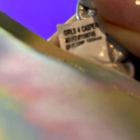 DV Dolce Vita Girls Silver Metallic Braided Flip-Flops Shoe Size 4-NEW - Picture 8 of 8